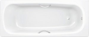 Ванна стальная BLB UNIVERSAL белая с  отверстием для ручек 160*70 см
